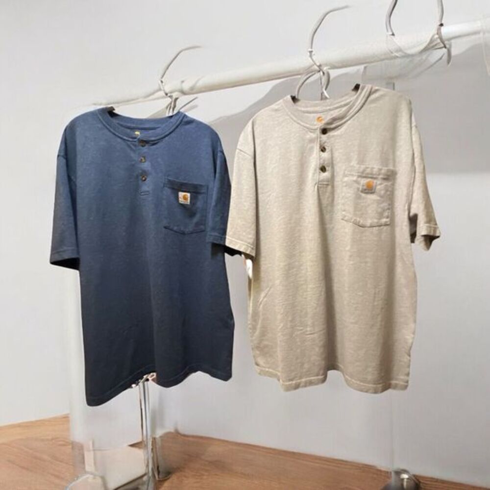 Carhartt Original Fit Short Sleeve Shirt Men’s Size L-lot Of 2